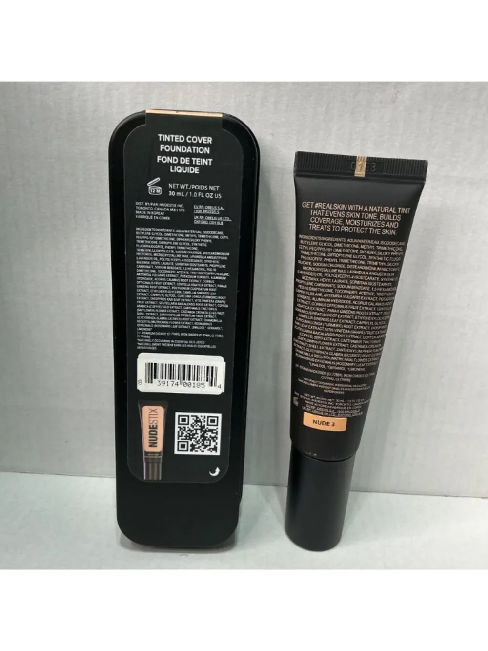 Nudestix Tinted Cover Foundation Nude 3 30ml With Tin Case